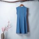 thumbnail image 5 of Vestido de lino de algodón de verano para mujer Vestido sin mangas de bolsillo con cuello en V de MABOTO Vestido de lino de algodón, 5 of 7