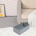 thumbnail image 5 of Unique Bargains Fabric Collapsible Storage Bin for Closet Organizers Gray 12"x7"x3.9", 5 of 6