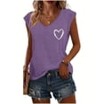thumbnail image 3 of MORTTIC Women's 2-Pack Graphic Tees, Funny Print Short Sleeve Casual Summer Tops, M, 3 of 5
