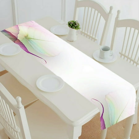 

ECZJNT Floral Leaves table runner table cloth tea table cloth 14x72 Inch