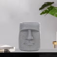 thumbnail image 4 of AMLESO Easter Island Statue Flower Pot Plant Pot For 10.5x9x10.2cm Gray, 4 of 8