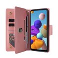 thumbnail image 2 of Case for Samsung Galaxy A21S Magnetic Leather Zipper Wallet Cover Card Holder, 2 of 5