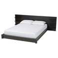 Baxton Studio Elina Modern Platform Bed, Queen, Ebony Black