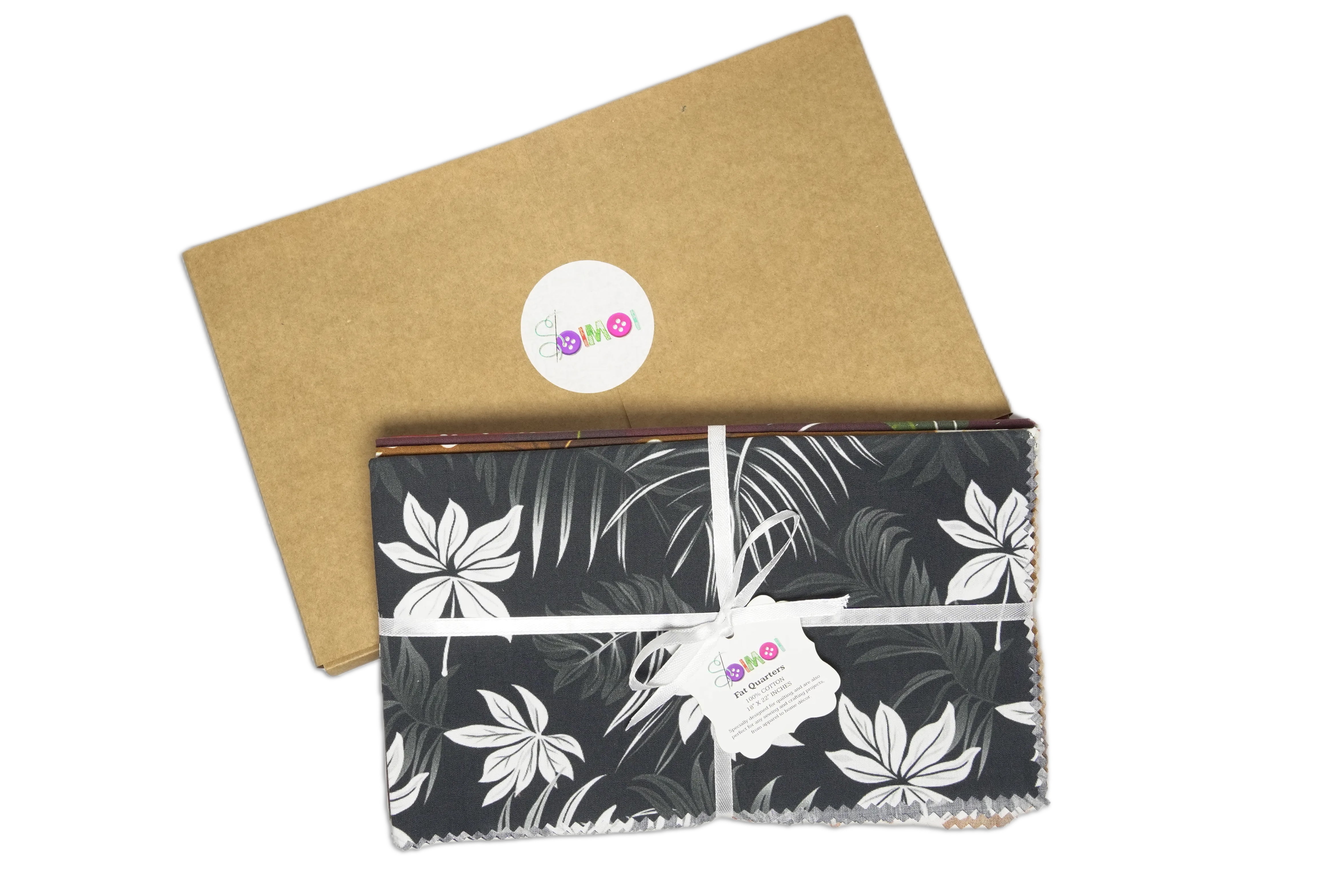 Soimoi 8 Pc Fat Quarter Bundle- Tree Print 18"x 22" DIY Patchwork- 100% Cotton Pre-Cut Quilting Fabric Multicolor