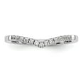 thumbnail image 4 of 14K White Gold Ring Band Wedding Diamond Round , Size 5, 4 of 7