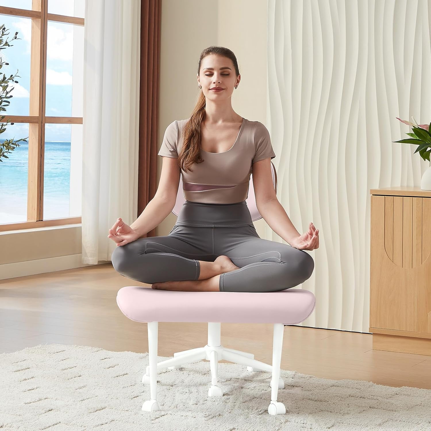 cross legged office chair with product