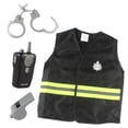 thumbnail image 2 of Conjunto De Disfraces De Policía De Oficial De Policía Disfraces De Juguete Para Niños En Edad Preescolar Accesorios De Drama SM SunniMix Disfraz de juego de simulación, 2 of 8