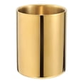 thumbnail image 1 of yuksok Gold Pen Holder Makeup Brush Cup Round Container Desk Organizer Flower Pot Stationery, 1 of 9