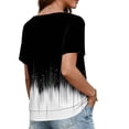 thumbnail image 3 of Camisetas de Manga Larga de las Mujeres Moda Impresa Cuello Redondo Superior, Camisa de Poliéster Casual para Primavera Verano, Sudadera de Manga Corta con Capucha Mujeres, 3 of 7
