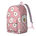 thumbnail image 2 of Foodie Fried Egg Cooking School Backpack, Eggshell Pattern Travel Backpack with Anti-theft Features for Commuting and Outdoor Activities, 2 of 5