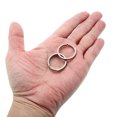 thumbnail image 5 of Titanium Keychain Rings 2 Pcs 1-inch Split Side Pushing Key Rings Split Key Ring Circle Assorted for Home Car Office Keys Attachment Key Chain Silver, 5 of 7
