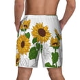 thumbnail image 4 of Goofa Plump Sunflower And Sketch Printed Men's Swim Trunks Board Shorts Quick Dry Mens Swimming Trunks with Compression Liner,Breathable Fit Hawaii Beach Shorts-Large, 4 of 9