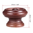 thumbnail image 2 of Unique Bargains Boutons Ronds de Tirage pour Armoire de 37 mm de Diamètre Chambre Bois Rouge Foncé Lot de 12, 2 of 4