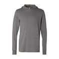 thumbnail image 2 of Bella + Canvas Unisex Jersey Long-Sleeve Hoodie (3512)- DEEP HEATHER,L, 2 of 3
