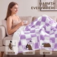 thumbnail image 5 of MEUDYT Electric Heated Blanket for Adult, 50.1"x60.1" Soft Flannel Heating Blanket with 10 Heating Levels & 8 Hours Auto Off，Light Purple, 5 of 8