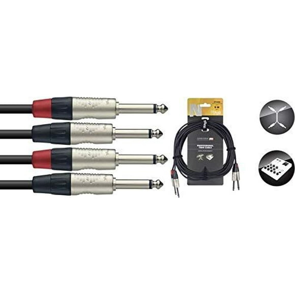 Stagg 20ft. N Series Twin Cable - Phone Plug / Phone Plug