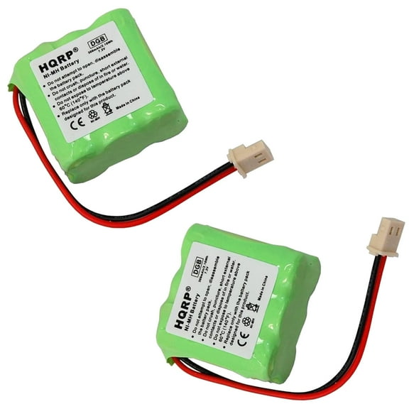 HQRP 2-Pack Battery Compatible with Dogtra 40AAAM6YMX, BP-15, BP15RT, DC-7, EDT102 Replacement