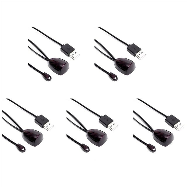 5X Extensor IR Infrarrojo IR Receptor de Control Remoto USB IR Receptor Adaptador Transmisor para Caja de Cable Receptor Estéreo HD TV