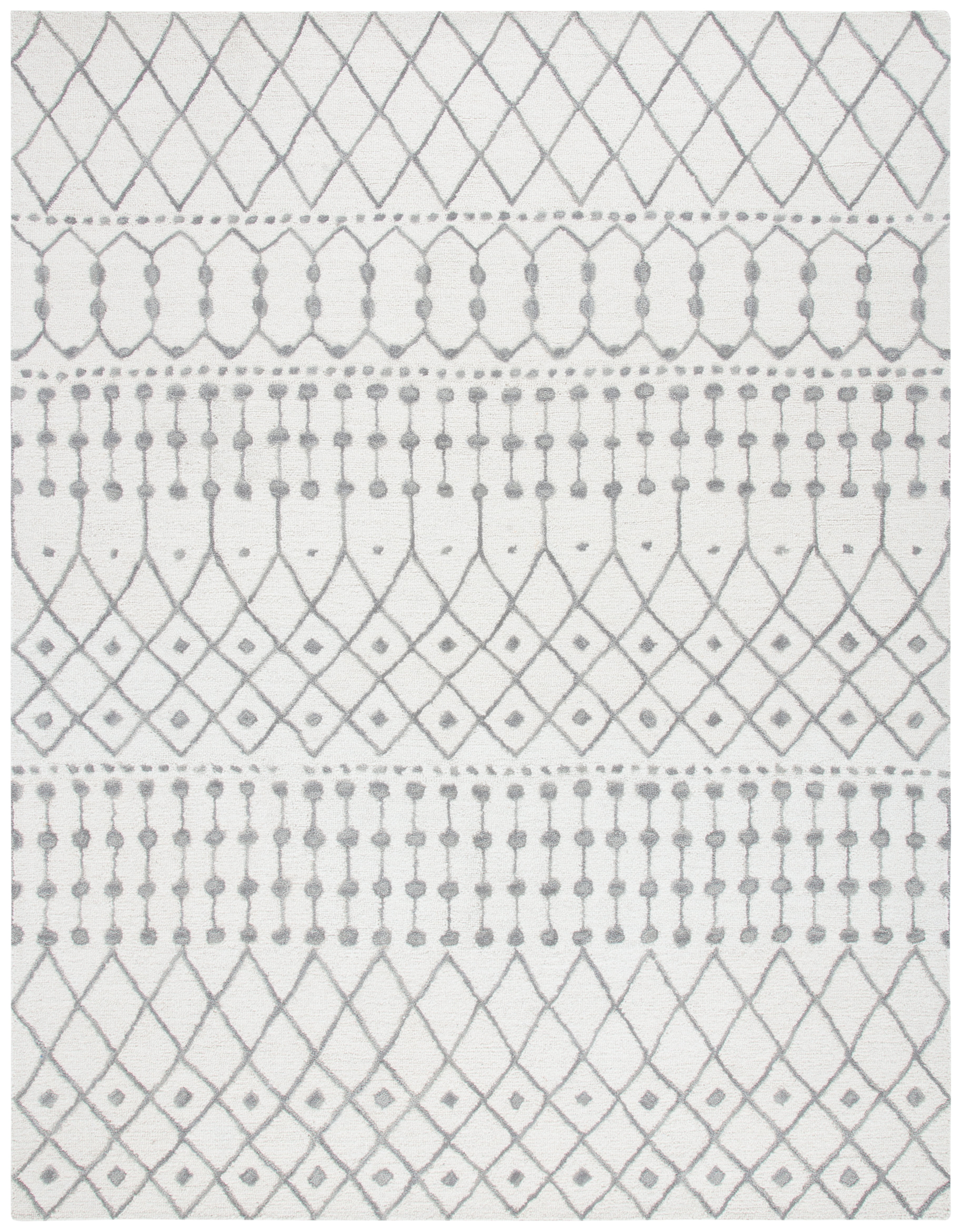 SAFAVIEH Blossom Aspen Aztec Area Rug, Ivory/Grey, 8' x 10'