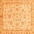 thumbnail image 1 of Ahgly Company Indoor Square Oriental Orange Traditional Area Rugs, 3' Square, 1 of 4