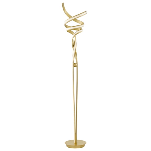 Finesse Decor Munich LED Sandy Gold 63" Floor Lamp // Dimmable