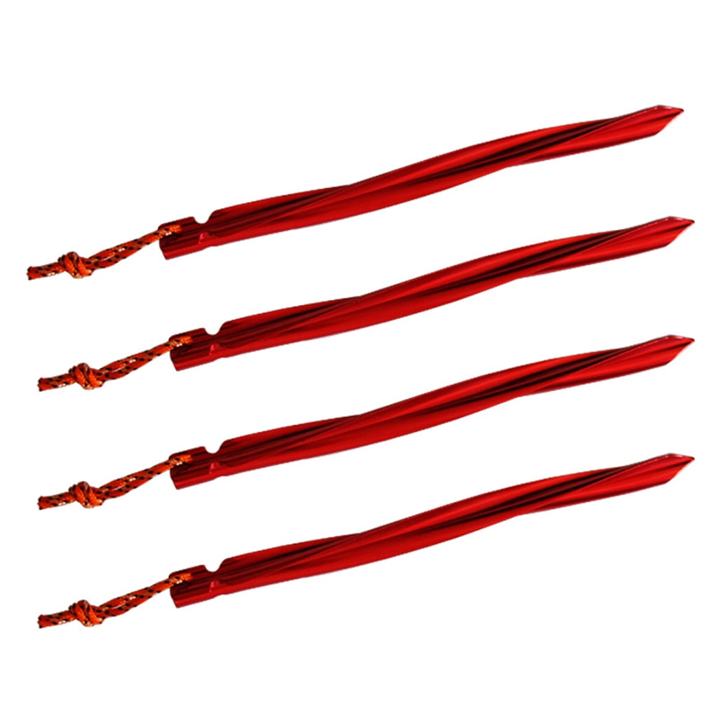 10 Pcs 25cm Heavy Duty Aluminum Alloy Tent Pegs Garden Stakes Ground for Hammock Camping Awning Canopy