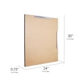 thumbnail image 4 of Head West Metal Framed Beveled Edge Rectangular Vanity Mirror - 24" x 30", 4 of 8