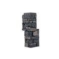thumbnail image 2 of WallWell Lava Black 3D Faux Stone Corner Panels, Waterproof High-Density Polyurethane Siding Accessory, 24.88 in. High x 15.63 in. Return, 2-Piece Set, 2 of 4