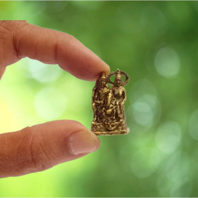 Purpledip Statue Miniature Rare Famille Lord Shiva (Mahadev, Parvati Ganesha): Cadeau de Collection Unique (11166)