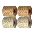 thumbnail image 1 of Rongfmy Corde de Ruban Raphia 4 Rouleaux 200M pour Artisanat Ficelle Corde DIY, 1 of 9