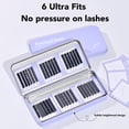 thumbnail image 3 of Caja De Almacenamiento De Pestañas, Estuche De Almacenamiento De Extensión De Pestañas Profesional 6 Tiras Magnéticas Para Cosméticos, 3 of 7