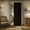 Black, variant on 100% Blackout Magnetic Door CurtainAccordion Doors Interior Accordion Door Closet Door Curtain Invisible Applicable Bedroom Room Living Room Doorway (Cream White 52" W x 78" L) 1 Panel