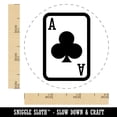 thumbnail image 2 of Playing Card Ace of Clubs Rubber Stamp for Scrapbooking Crafting Stamping - Small 3/4 Inch, 2 of 7