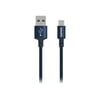 Kanex K157-1223-nb6f Durabraid Usb Cable With Lightning Connector, 6.5ft/2m (navy Blue)
