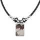 thumbnail image 1 of belleza cisne negro estilo chino acuarela collar a mano colgante de cuerda de cuero Unbranded M, 1 of 3