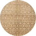 thumbnail image 1 of Ahgly Company Indoor Round Contemporary Bronze Brown Abstract Area Rugs, 8' Round, 1 of 6