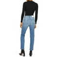 thumbnail image 2 of Jonathan Simkhai Womens River High Rise Ankle Straight Leg Jeans, 2 of 2