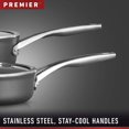 thumbnail image 2 of Calphalon Premier Hard-Anodized Nonstick 8-Piece Cookware Set Black 2029617, 2 of 4