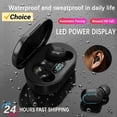 thumbnail image 2 of E7S TWS Wireless Headphones Bluetooth earphone Control Sport Headset Waterproof Microphone Music Earphone Work On All Smartphone Black, 2 of 6