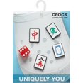 thumbnail image 3 of Crocs Jibbitz 5-Pack Trendy Shoe Charms | Jibbitz for Crocs, Mahjong, Small, 3 of 3