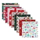 thumbnail image 1 of Paquete de tela de algodón para tapicería de vestidos y manualidades con cuadrados navideños de costura 10 piezas, 1 of 6