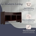 thumbnail image 5 of Alaterre 25" Bath Storage Shelf with Towel Rod, Espresso, 5 of 7