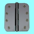 thumbnail image 2 of Renovators Supply Bright Chrome Plated Cabinet Door Square Hinge 4" Kitchen Cabinet Hinge w/Removable Stainless Steel Pins and Hardware, 2 of 6