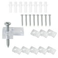 thumbnail image 3 of 10 Pcs Mirror Holder Clips Glass Retainer Clips Kit Mirror Hanging Kit, 3 of 7