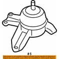 thumbnail image 3 of Front Right Engine Motor Mount 2011-2015 for Hyundai Kia, Sonata Optima 2.0 2.4L, 3 of 4