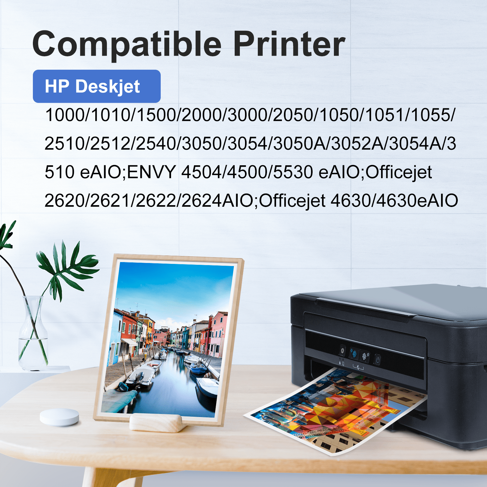 61XL Ink Cartridges Compatible for HP 61 Ink Cartridge Combo Pack for Printer Ink 61 ( Black,Tri-Color)