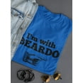 thumbnail image 3 of I'm With  BEARDO Women Royal Blue T-Shirt, Female Small, 3 of 4