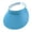 Bright Blue, variant on Dualoai Sun Visor Hat Comfortable Clip on Visor for Jogging Beach Outdoor Activities Beige Yellow