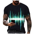 thumbnail image 2 of Men'S T-Shirt Short Sleeve Printed Summer Round Neck Top Trend Casual Sweatshirt XL, 2 of 5