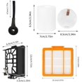 thumbnail image 2 of GFDYREE Vacuum Cleaner Replacement Parts Compatible with Shark AI AV2501S AV2501AE RV2502AE AV2510AOUS RV2520AOUS Accessories Kit with 8 Side Brush, 4 HEPA Filter, 2 Base Filter, 2 Primary F, 2 of 7
